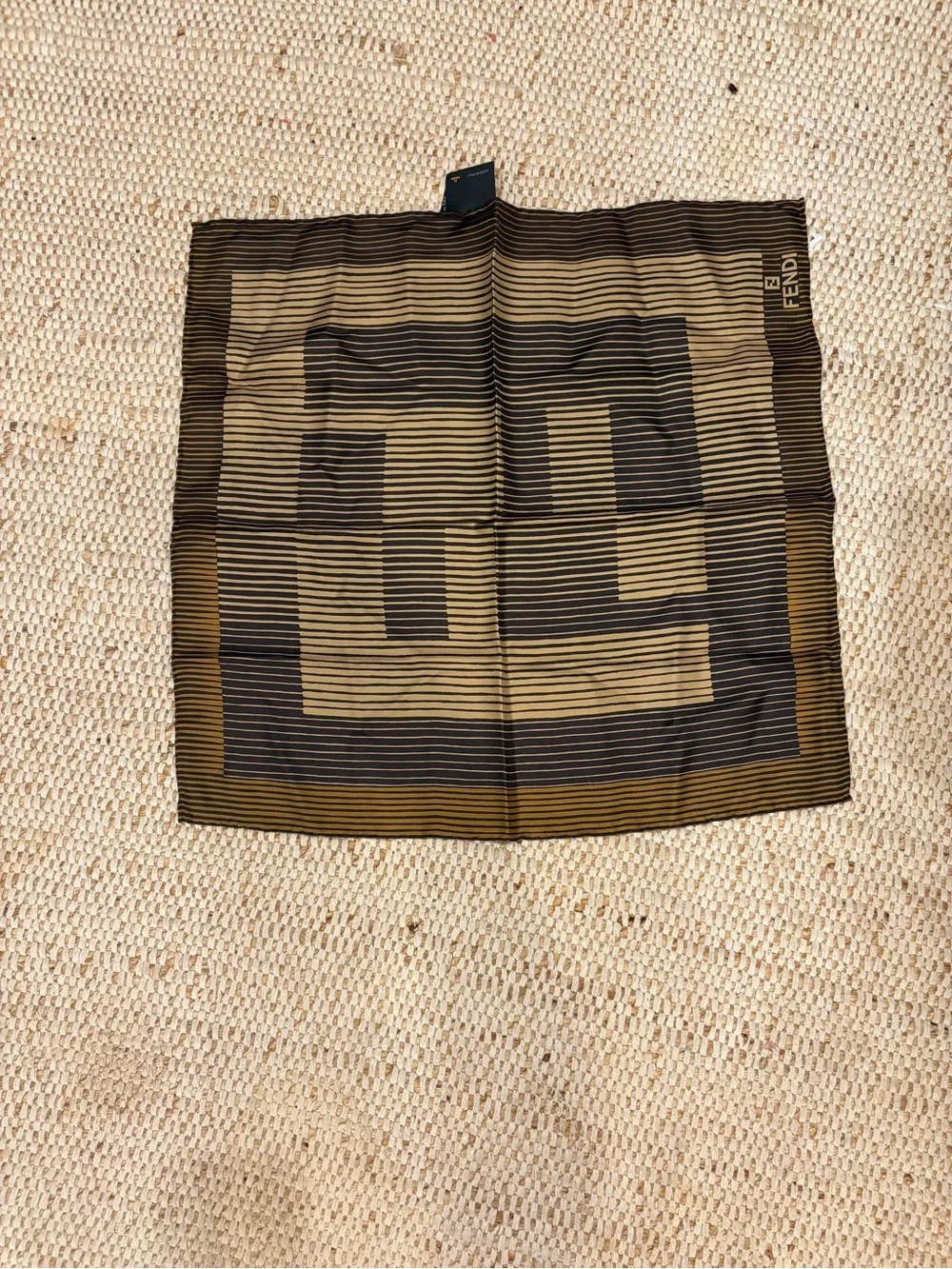 Fendi Zucca silk scarf